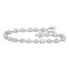 Thumbnail Image 0 of Emerald, Pear, Marquise & Oval-Cut Lab-Created Diamond Tennis Bracelet 5 ct tw 14K White Gold