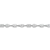 Thumbnail Image 1 of Emerald, Pear, Marquise & Oval-Cut Lab-Created Diamond Tennis Bracelet 5 ct tw 14K White Gold