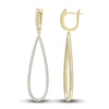 Thumbnail Image 0 of Diamond Drop Earrings 1/4 ct tw Round 10K Yellow Gold