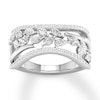 Thumbnail Image 0 of Marquise, Pear-shaped & Round Diamond Ring 1 ct tw 14K White Gold