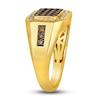 Thumbnail Image 3 of Le Vian Men's Chocolate Diamond Ring 1 ct tw Round 14K Honey Gold