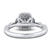 Thumbnail Image 2 of Diamond Engagement Ring 3/8 ct tw Round/Baguette 14K White Gold
