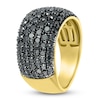 Thumbnail Image 3 of Black Diamond Ring 2 ct tw Round 14K Yellow Gold