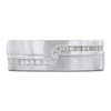 Thumbnail Image 2 of Diamond Angled Channel Wedding Band 1/5 ct tw 14K White Gold 6mm