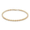 Thumbnail Image 2 of Solid Glitter Rope Necklace & Bracelet Set 14K Yellow Gold