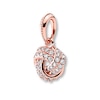 Thumbnail Image 0 of PANDORA Rose Necklace Charm Sparkling Love Knot - No Returns or Exchanges