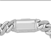 Thumbnail Image 2 of Semi-Solid Diamond Cuban Link Bracelet 1/2 ct tw Round Sterling Silver 8.5"