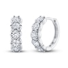 Thumbnail Image 0 of Shy Creation Diamond Huggie Earrings 1/2 ct tw Round 14K White Gold SC55022787