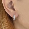 Thumbnail Image 2 of Shy Creation Diamond Huggie Earrings 1/2 ct tw Round 14K White Gold SC55022787