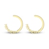 Thumbnail Image 0 of Engravable High-Polish Circle Hoop Earrings Yellow Gold-Plated Sterling Silver 43mm