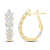 Thumbnail Image 0 of Pnina Tornai Pear-Shaped & Round Diamond Hoop Earrings 1-1/2 ct tw 14K Yellow Gold