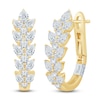 Thumbnail Image 1 of Pnina Tornai Pear-Shaped & Round Diamond Hoop Earrings 1-1/2 ct tw 14K Yellow Gold