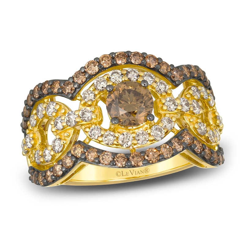 Le Vian Diamond Ring 1-7/8 ct tw 14K Honey Gold