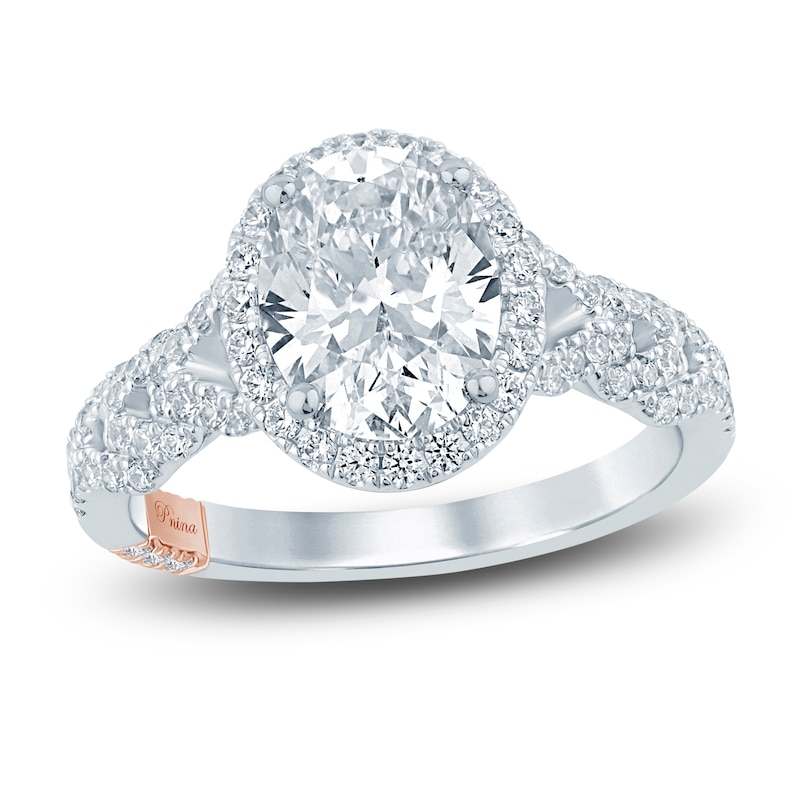 Pnina Tornai Oval & Round-Cut Lab-Created Diamond Engagement Ring 2-3/8 ct tw 14K White Gold