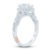 Thumbnail Image 1 of Pnina Tornai Oval & Round-Cut Lab-Created Diamond Engagement Ring 2-3/8 ct tw 14K White Gold