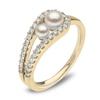 Thumbnail Image 1 of Yoko London Akoya Cultured Pearl Ring 1/4 ct tw Diamonds 18K Yellow Gold