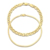 Thumbnail Image 0 of Mariner & Serpentine Chain Bracelet Set 14K Yellow Gold 7.5"