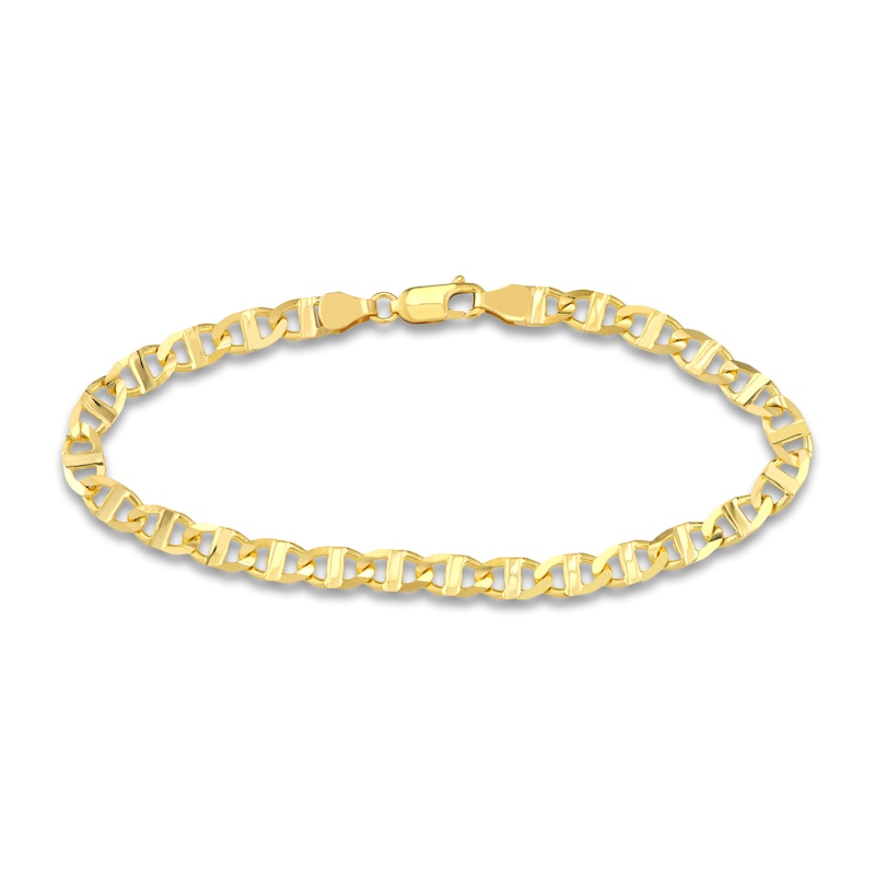 Mariner & Serpentine Chain Bracelet Set 14K Yellow Gold 7.5"