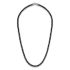 Thumbnail Image 0 of 1933 by Esquire Men's Natural Black Spinel Necklace Sterling Silver 24"