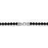 Thumbnail Image 2 of 1933 by Esquire Men's Natural Black Spinel Necklace Sterling Silver 24"