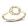 Thumbnail Image 0 of Shy Creation Diamond Overlapping Circles Ring 1/20 ct tw 14K Yellow Gold SC55027233