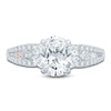 Thumbnail Image 2 of Pnina Tornai Lab-Created Diamond Engagement Ring 2-1/5 ct tw Oval/Marquise/ Round 14K White Gold