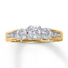 Thumbnail Image 0 of Previously Owned 3-Stone Engagement Ring 1 ct tw Round-cut Diamonds 14K Yellow Gold