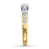 Thumbnail Image 2 of Previously Owned 3-Stone Engagement Ring 1 ct tw Round-cut Diamonds 14K Yellow Gold