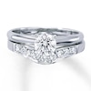 Thumbnail Image 3 of Previously Owned Wedding Band 1/5 ct tw Round-cut Diamonds 14K White Gold