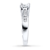 Thumbnail Image 2 of Previously Owned Three-Stone Engagement Ring 1 ct tw Diamonds Princess-cut 14K White Gold