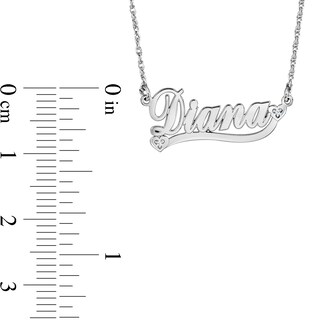 Dia Accent Name Necklace|Jared