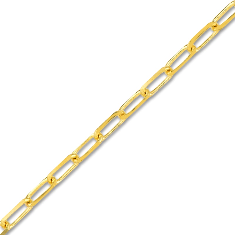 Bead, Paperclip & Mirror Chain Bracelet Set 14K Yellow Gold 7.25"