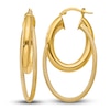 Thumbnail Image 0 of High-Polish Hoop Earrings 14K Yellow Gold