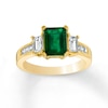 Thumbnail Image 0 of Natural Emerald Ring 3/4 ct tw Diamonds 14K Yellow Gold