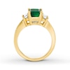 Thumbnail Image 1 of Natural Emerald Ring 3/4 ct tw Diamonds 14K Yellow Gold