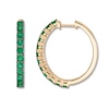 Thumbnail Image 0 of Le Vian Natural Emerald Hoop Earrings 14K Honey Gold