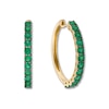 Thumbnail Image 1 of Le Vian Natural Emerald Hoop Earrings 14K Honey Gold