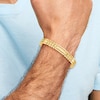 Thumbnail Image 3 of Men's High-Polish Hollow Link Bracelet 14K Yellow Gold 8.5"