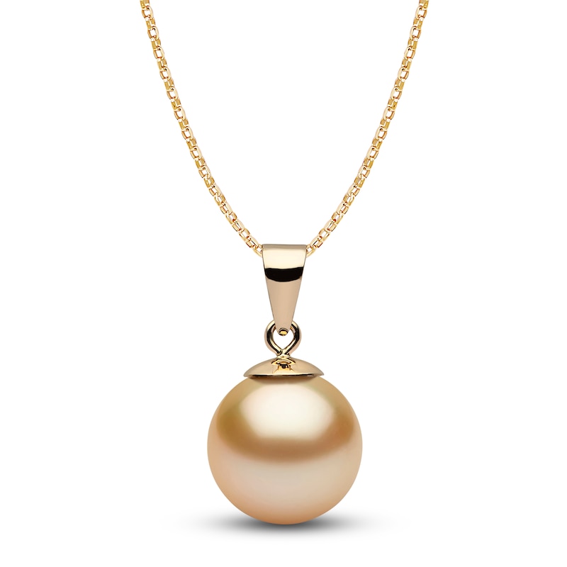 Yoko London Golden South Sea Cultured Pearl Pendant Necklace 18K Yellow Gold 18"