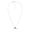 Thumbnail Image 1 of Juliette Maison Natural Emerald Pendant Necklace 10K Yellow Gold