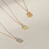 Thumbnail Image 3 of Juliette Maison Natural Emerald Pendant Necklace 10K Yellow Gold