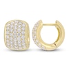 Thumbnail Image 0 of Diamond Huggie Hoop Earrings 2 ct tw Round 14K Yellow Gold