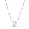 Thumbnail Image 0 of Lab-Created Diamond Solitaire Necklace 1/2 ct tw Round 14K White Gold 19" (SI2/F)