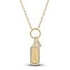 Thumbnail Image 0 of Shy Creation Diamond Tag Necklace 1/10 ct tw Round 14K Yellow Gold 18" SC55024167