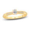 Thumbnail Image 0 of Diamond Promise Ring 1/4 ct tw Oval/Round 14K Yellow Gold