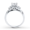 Thumbnail Image 1 of Diamond Engagement Ring 1 ct tw Princess-cut 14K White Gold