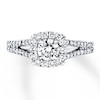 Thumbnail Image 0 of Diamond Engagement Ring 7/8 ct tw Round-cut 18K White Gold