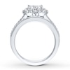 Thumbnail Image 2 of Diamond Bridal Set 3/4 ct tw Princess-cut 14K White Gold