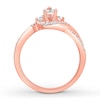 Thumbnail Image 1 of Diamond Engagement Ring 5/8 ct tw Pear-shaped 14K Rose Gold