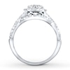 Thumbnail Image 1 of Diamond Bridal Set 7/8 carat tw Round-cut 14K White Gold